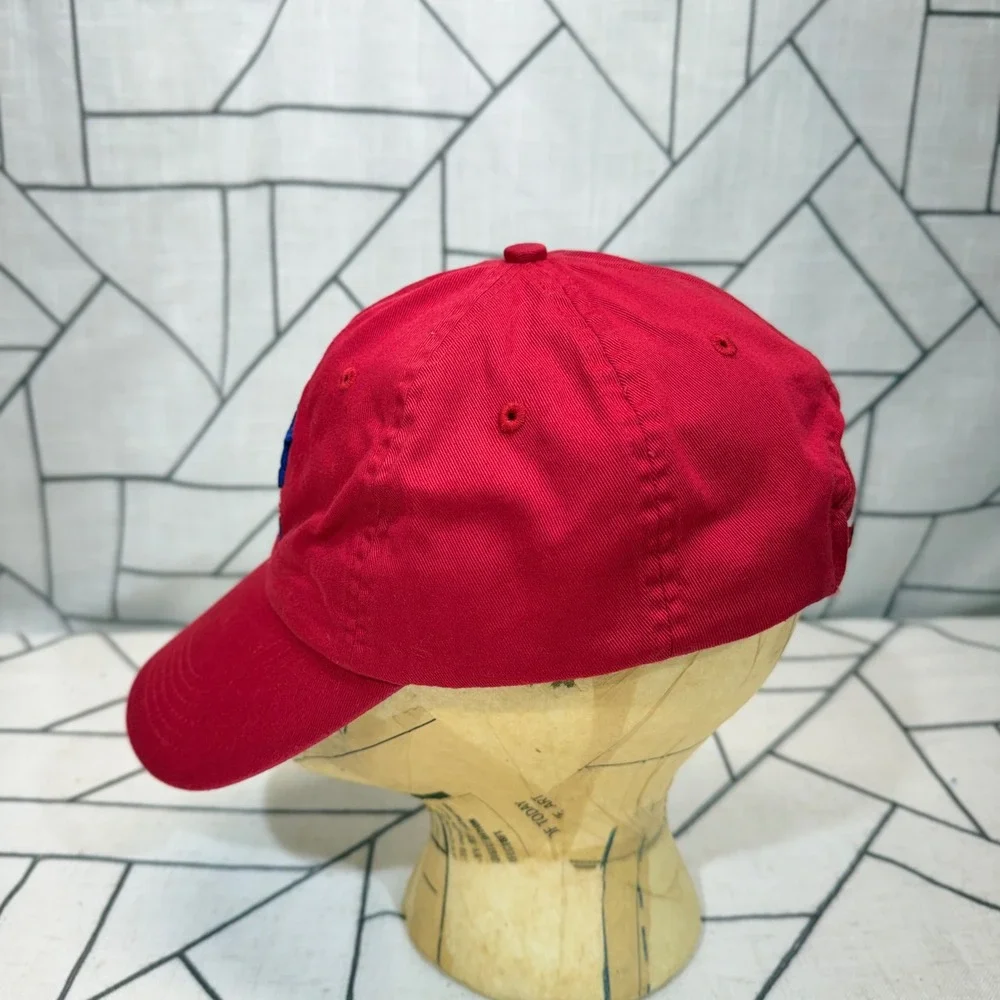 Wrangler Baseball Cap OS Red National Patriot Embroidered Adjustable Hat